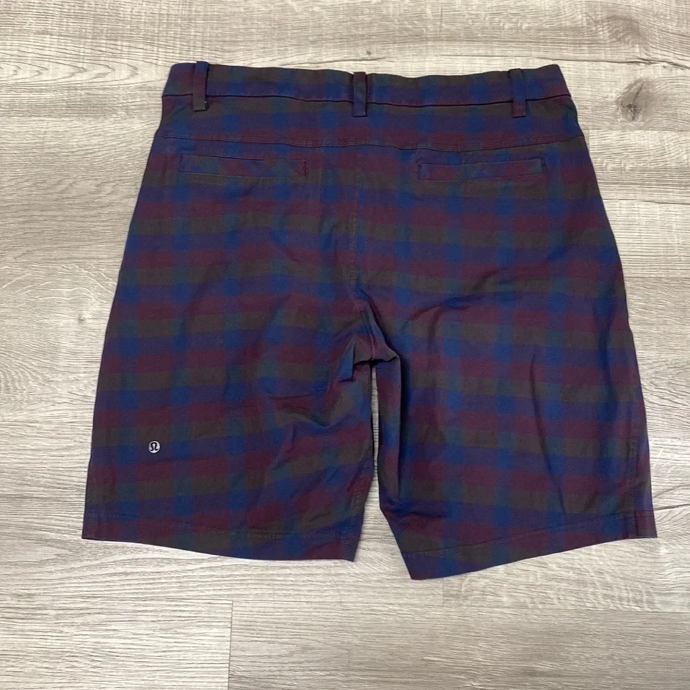 Lululemon Plaid Stretch Commission Shorts